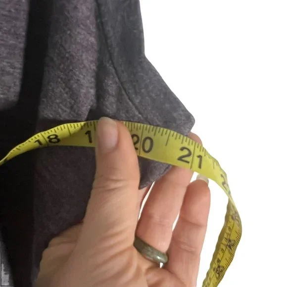 LOGO Lounge Purple Grey Sharkbite Button Up Sleeveless Top Medium - Picture 6 of 6